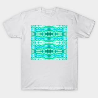 Blue and Green Glass Ripple T-Shirt